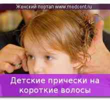 Dětské účesy pro krátké vlasy