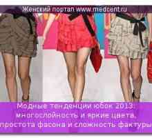 Módní trendy sukně 2013: vrstvení a světlé barvy, jednoduchý styl a složitost faktury