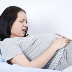 Co způsobuje křeče v podbřišku během těhotenství?