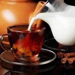 Čaj s mlékem v potravě: kalorické nápoje a přínosů