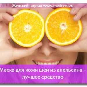 Maska krku kůži oranžovou - nejlepší lék