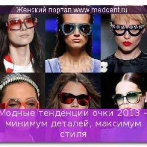 Módní trendy brýle 2013 - minimální detaily, maximální styl