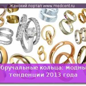Snubní prsteny: módní trendy 2013