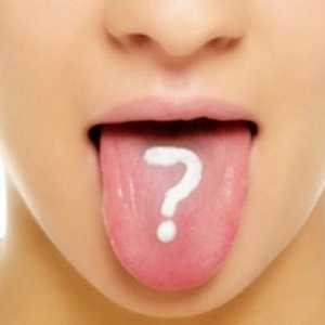 Důvody pro vzhled bílými skvrnami na jazyku