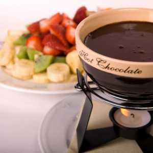 Čokoládový dezert - fondue