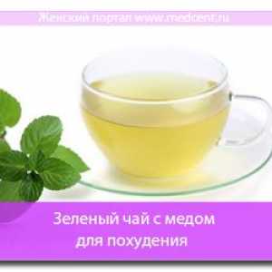 Zelený čaj s medem na hubnutí